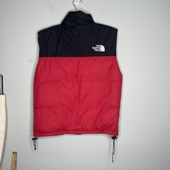 North Face Summit Series Vest Mens Small Red Black Puffer Insulated Goose Down - Picture 10 of 14